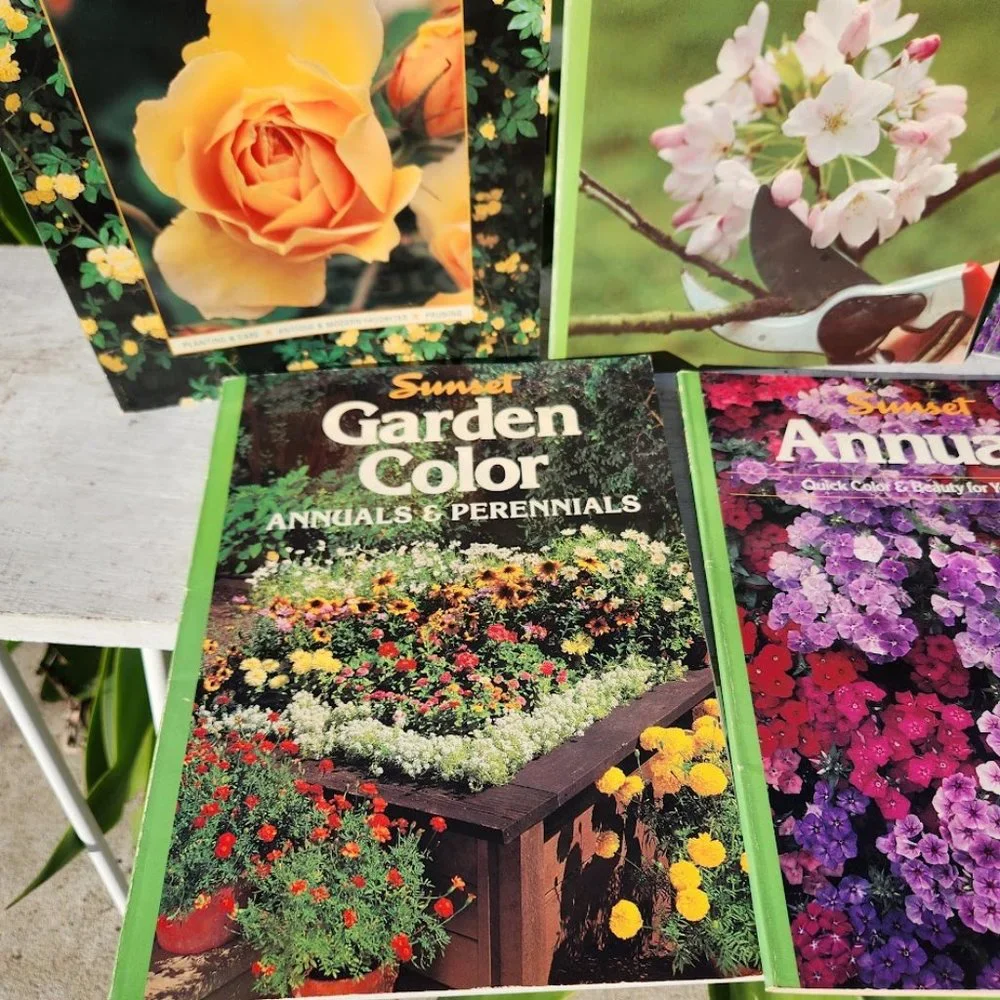 5X VINTAGE Magazine Collection Books Book Garden Designs SUNSET Philip Edinger G